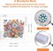 5D Flower & Butterfly Diamond Painting Kit - Special Shaped Crystal Rhinestone Art for Adults & Beginners - 12x12 Inch DIY Floral Diamond Embroidery - Sparkling Wall Decor Craft Gift